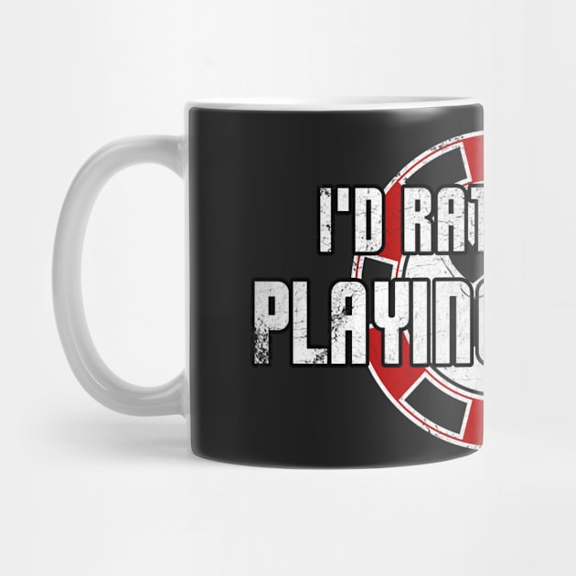 I'd Rather Be Playing Poker Funny Gambling Poker Casino by markz66